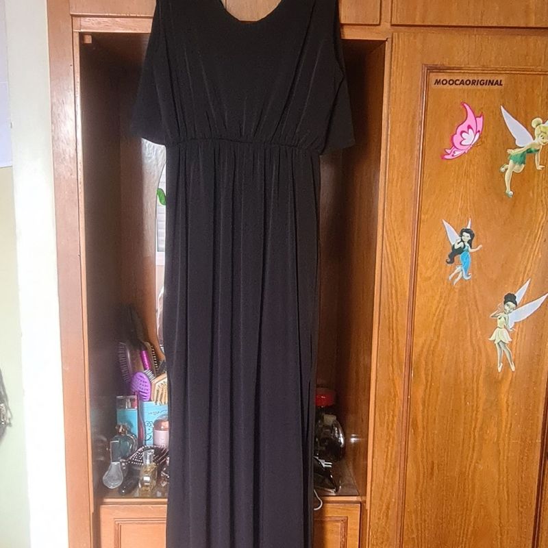 Vestido longo best sale preto marisa