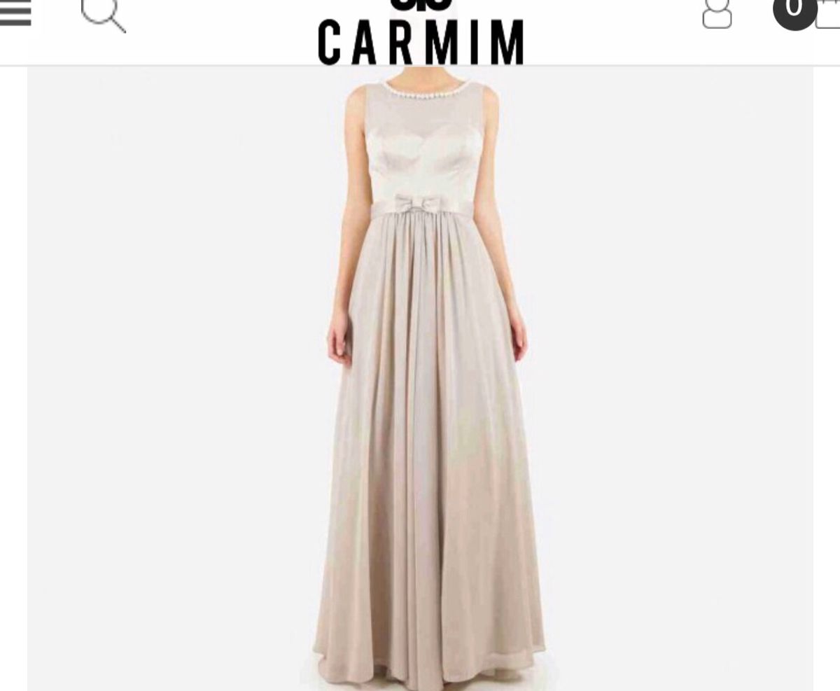 vestido longo rosa nude