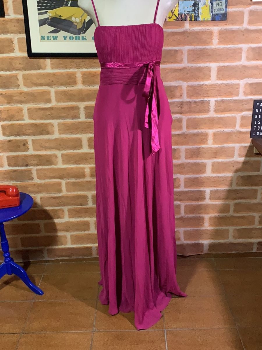 vestido de festa longo rosa queimado