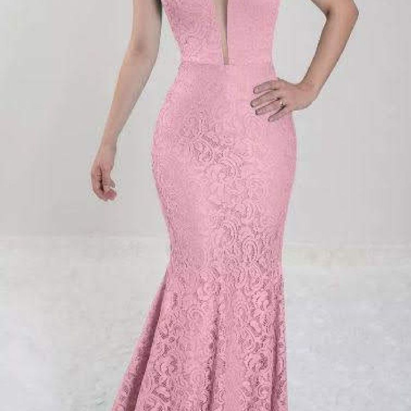 Vestido longo best sale sereia rose