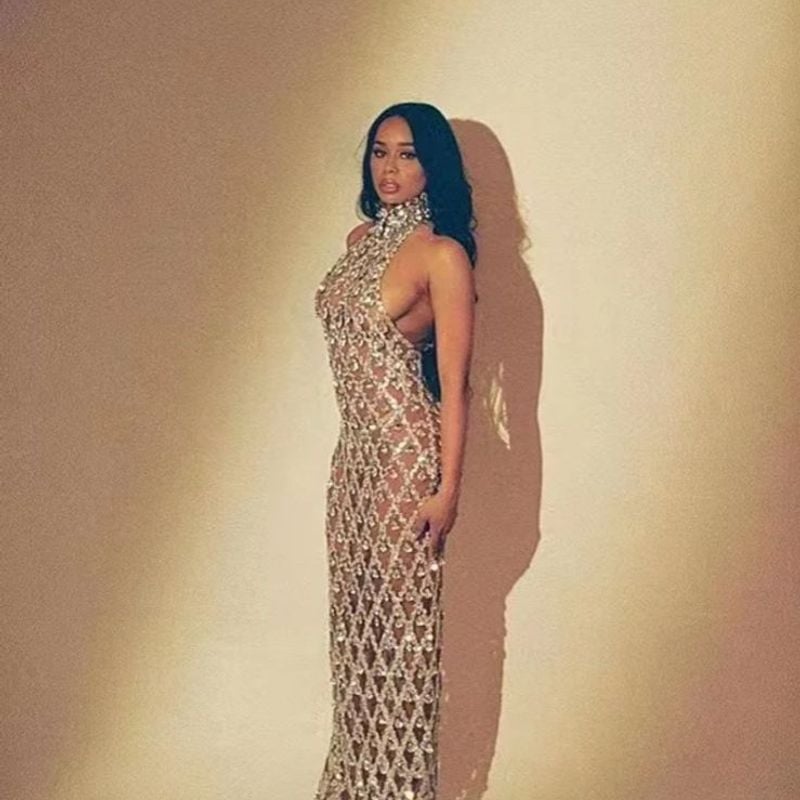 Vestido Longo Tule Pedraria Vestido de Festa Feminino Usado 95896368  enjoei