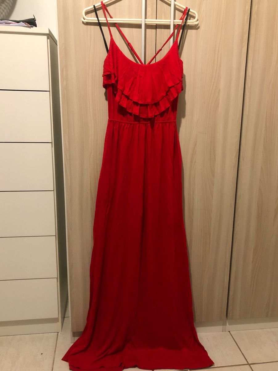forever 21 vestido vermelho