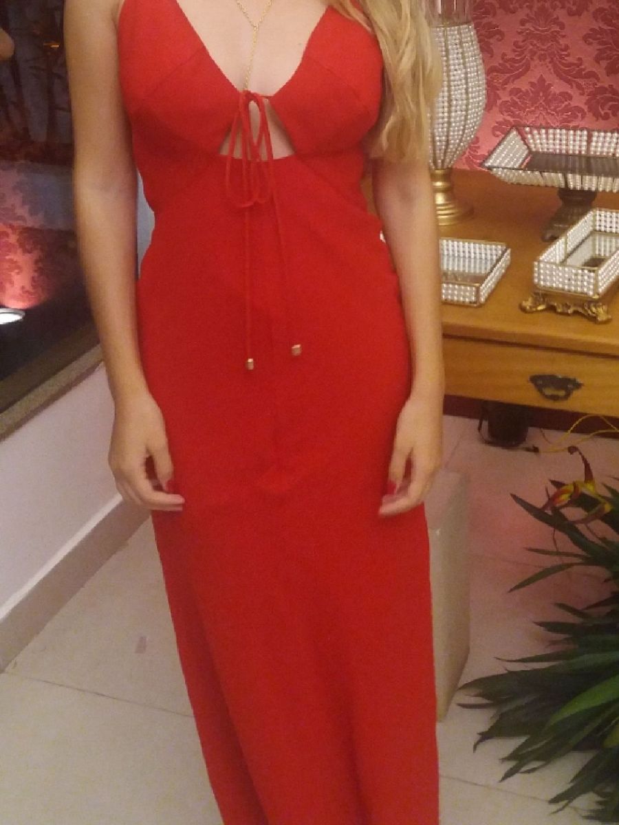 vestido vermelho my place