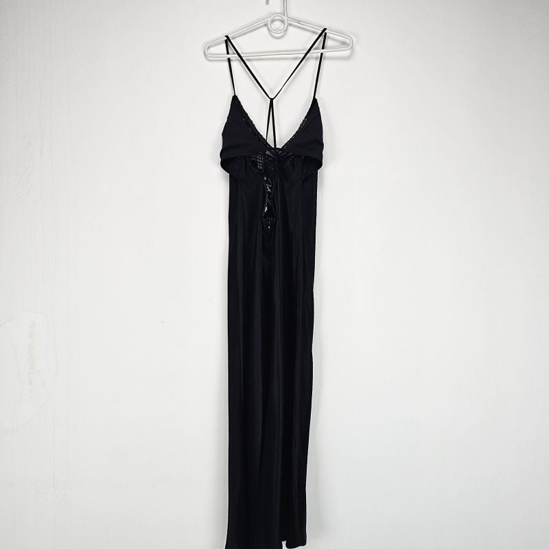 Vestido Longo Zara Decote Renda Zara Nunca Usado 96257699 enjoei