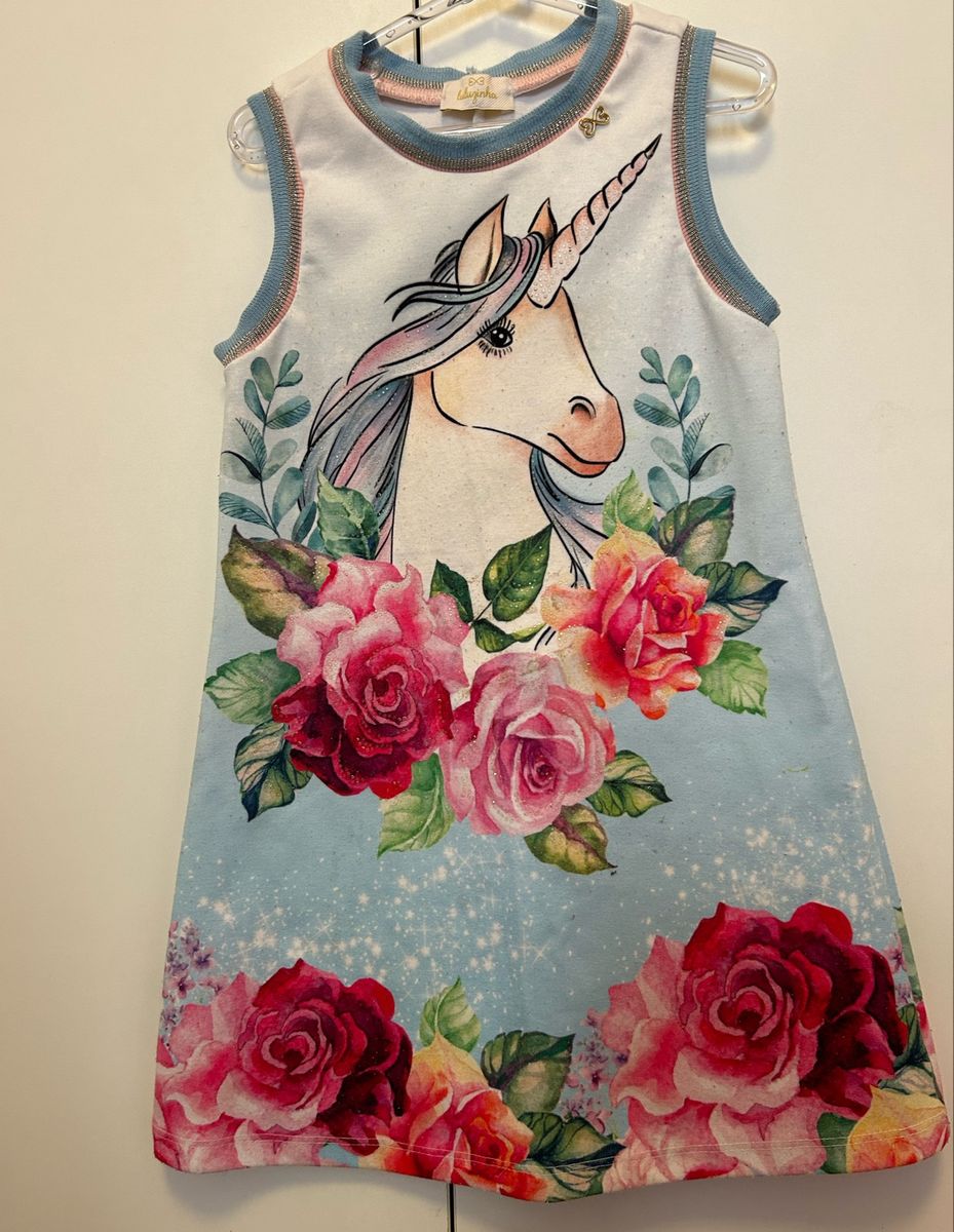 Vestido store unicornio luluzinha