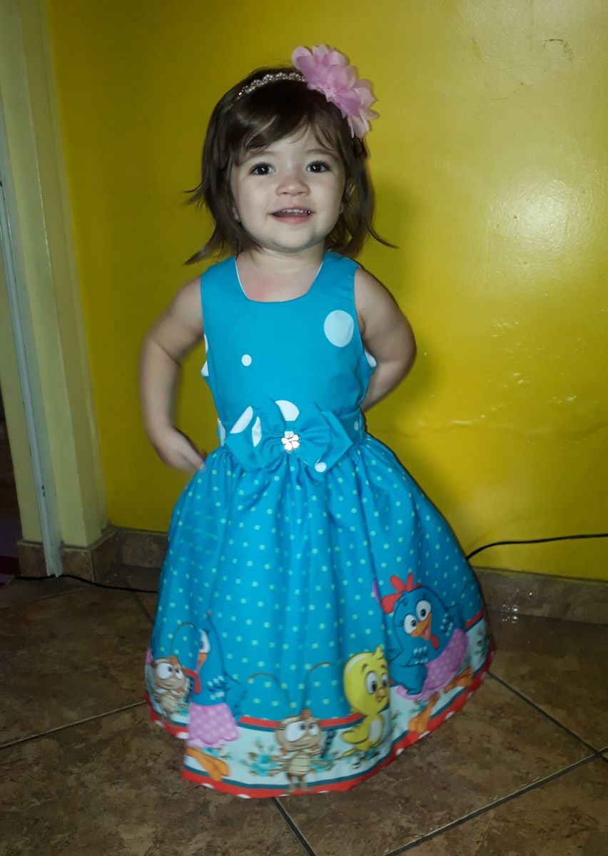 Vestido luxo galinha sales pintadinha