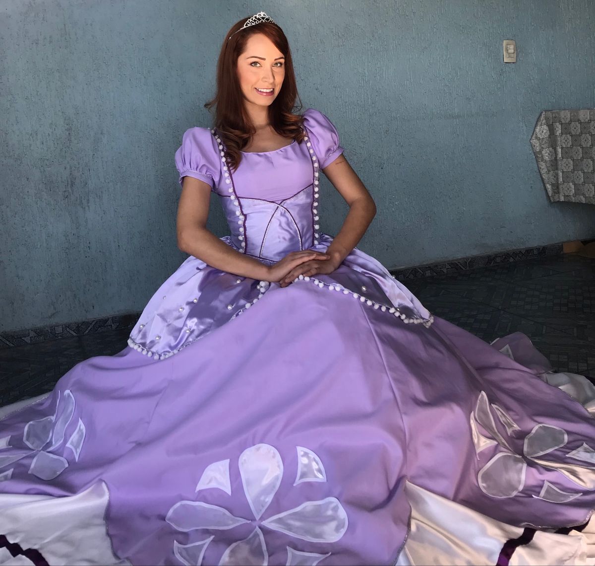 Vestido Luxo Princesinha Sofia Cosplay Usado 83258207 enjoei