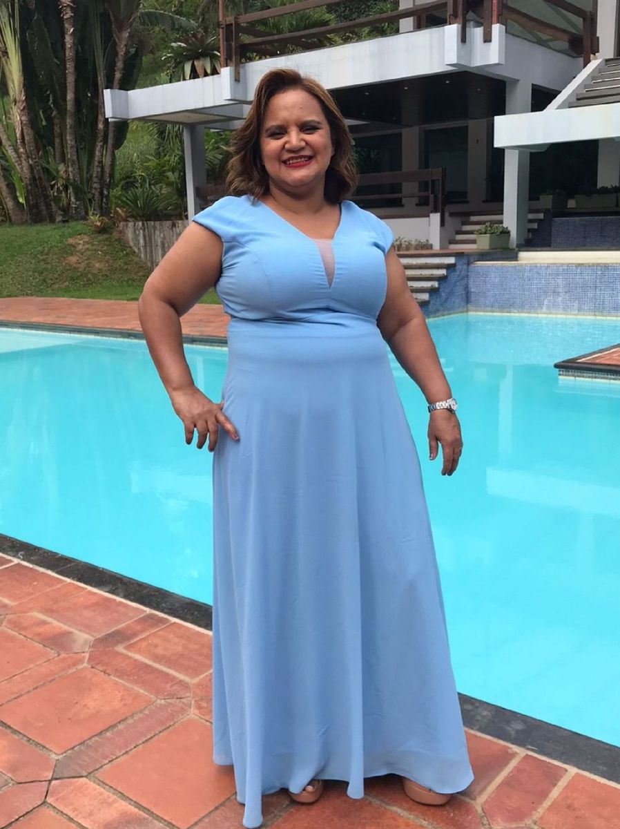 Madrinhas de Azul Serenity  Plus size vestidos formais, Vestido