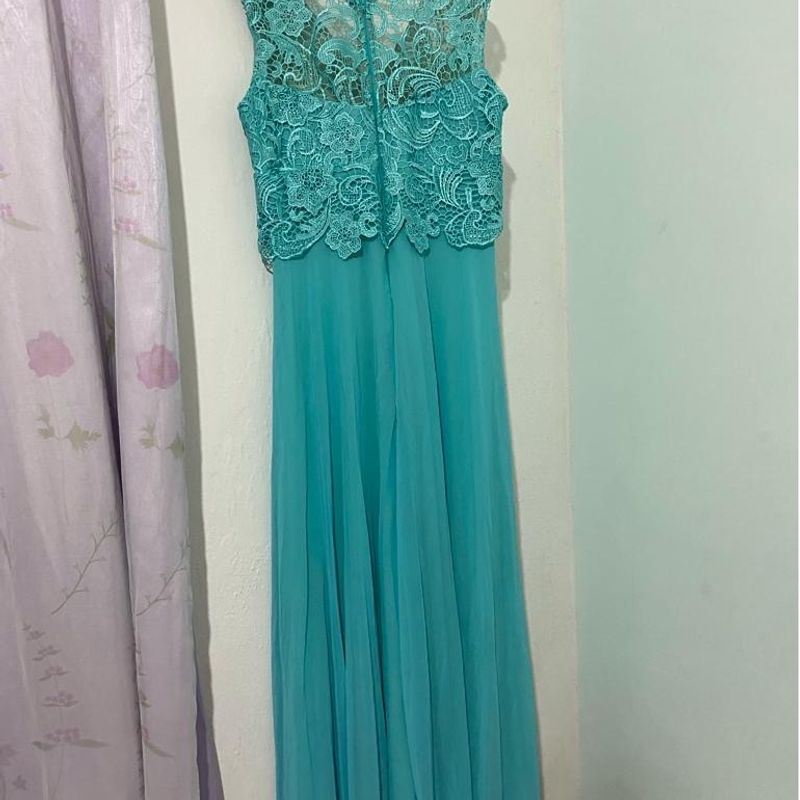 Olx vestido azul store tiffany