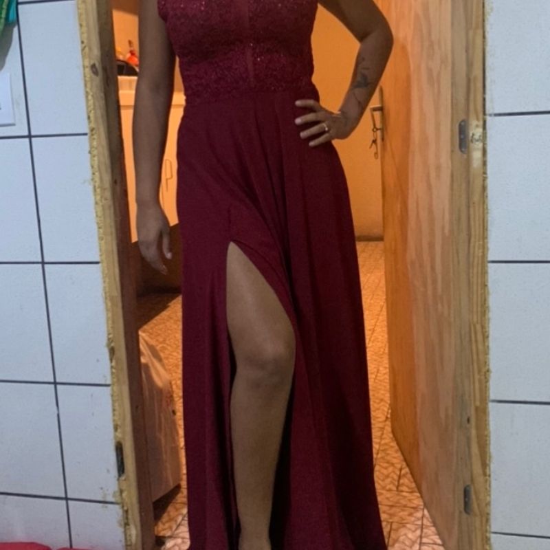 Vestido madrinha de casamento best sale cor marsala