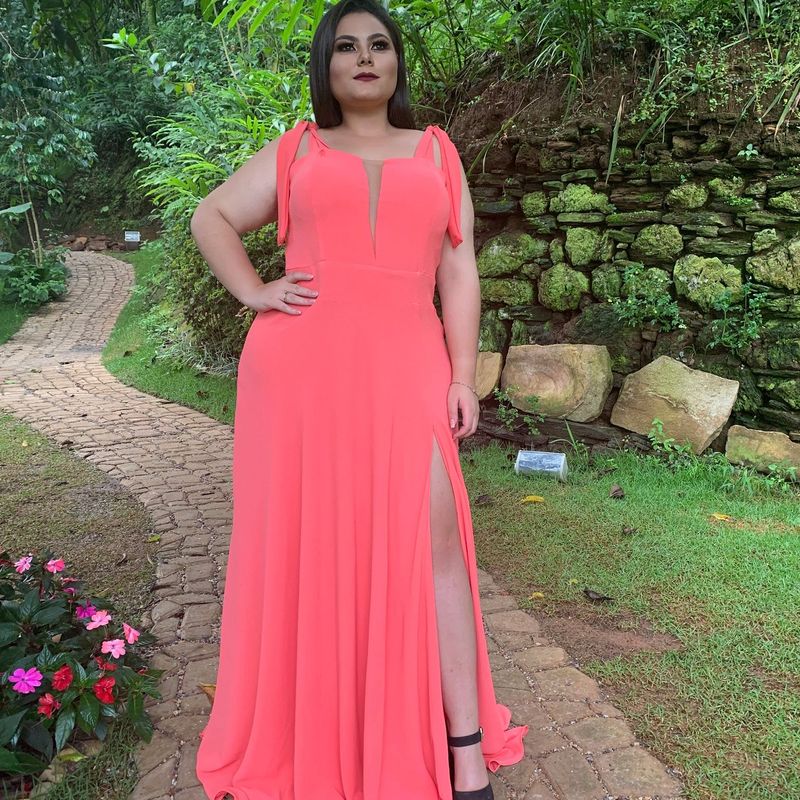 Vestido para madrinha clearance de casamento coral