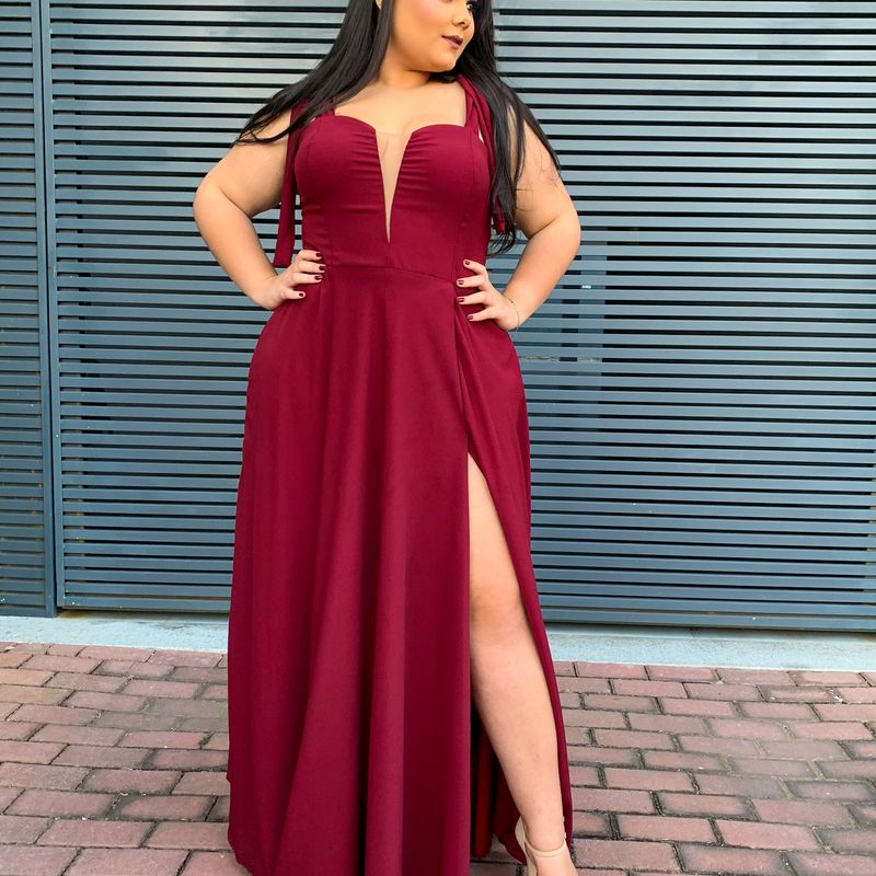 Vestido para madrinha de casamento best sale marsala 2019