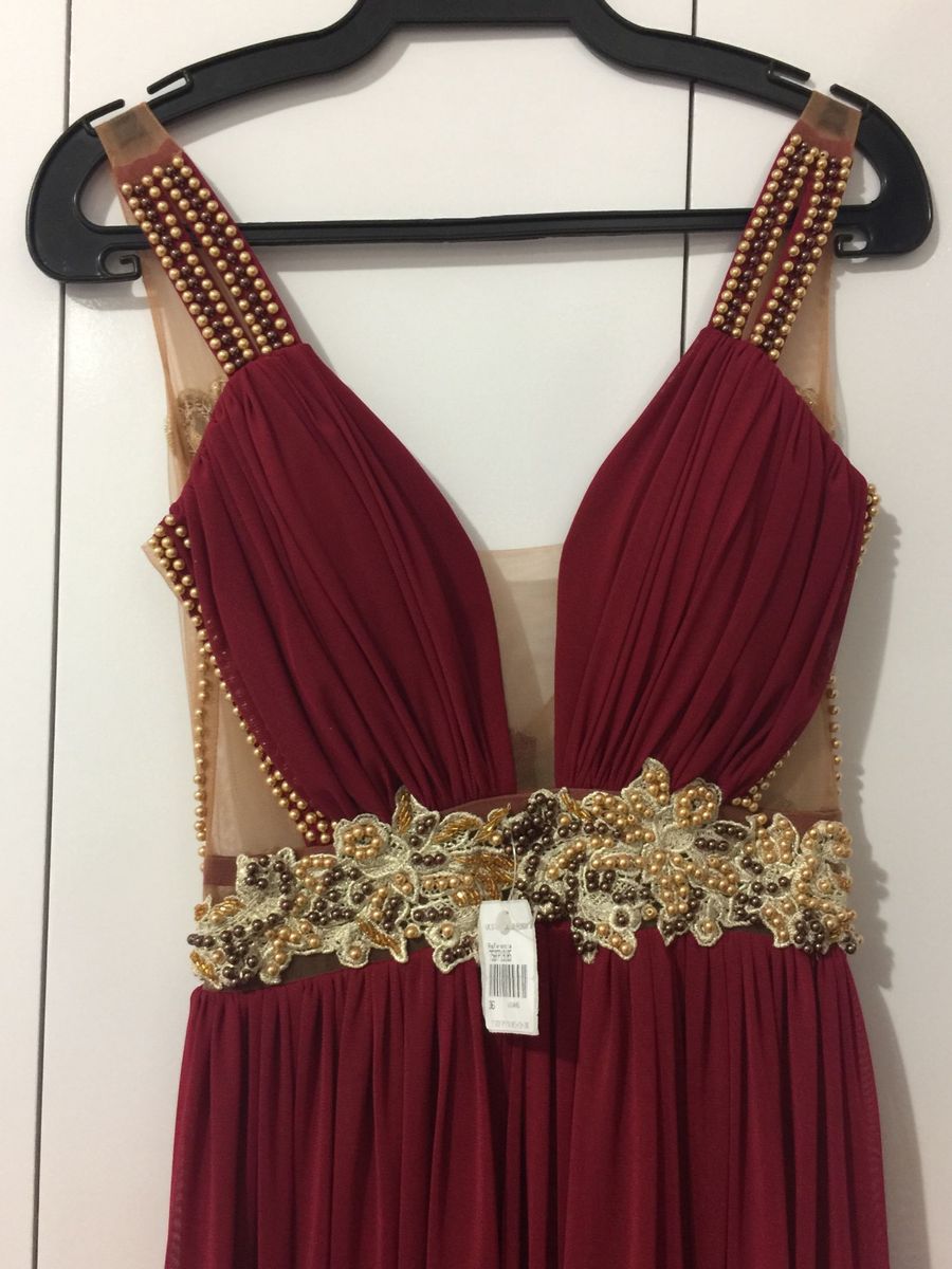 vestido marsala jose paulino