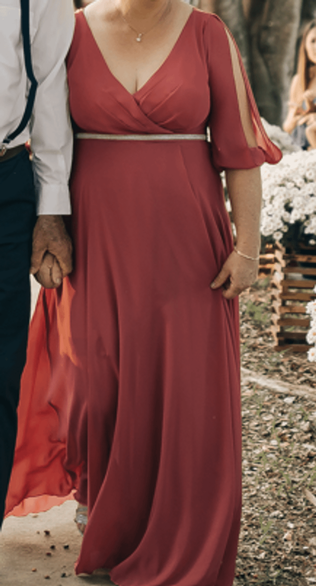 Vestido de madrinha de casamento clearance cor goiaba