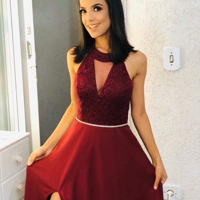 Vestidos madrinha hot sale marsala 2018