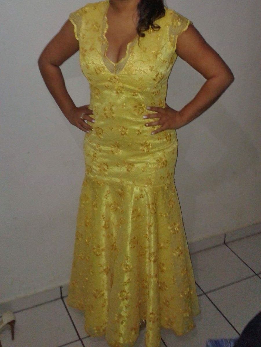 vestido madrinha com renda
