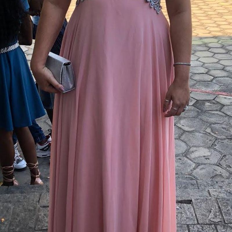 Vestido madrinha clearance rosa claro