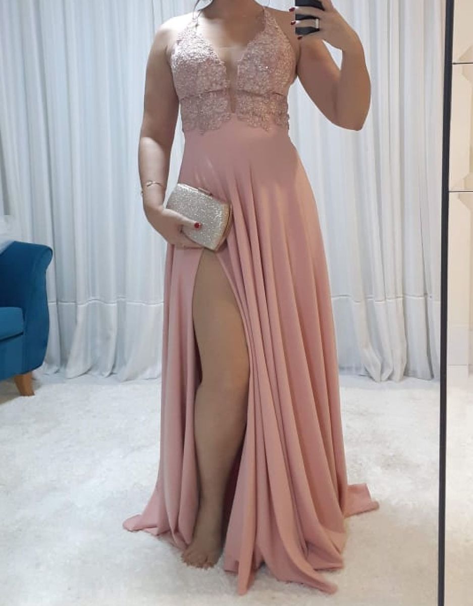 comprar vestido de madrinha rosa bebe