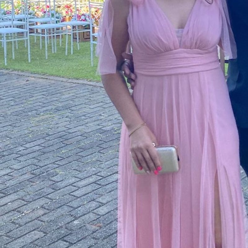 Vestido Madrinha Rose Rosa Vestido Feminino Nunca Usado 89651799