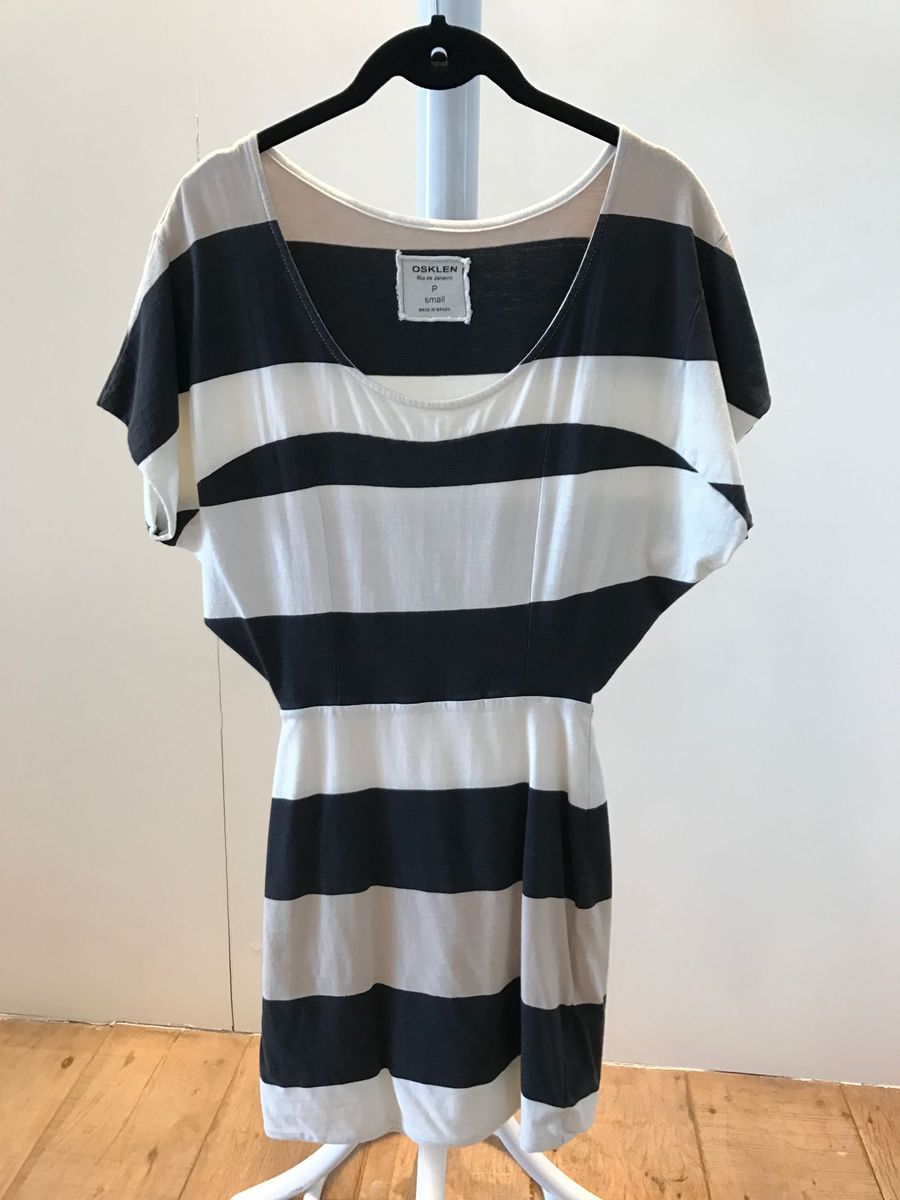 vestido osklen listrado