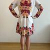 vestido manga longa antix floral - manga longa antix
