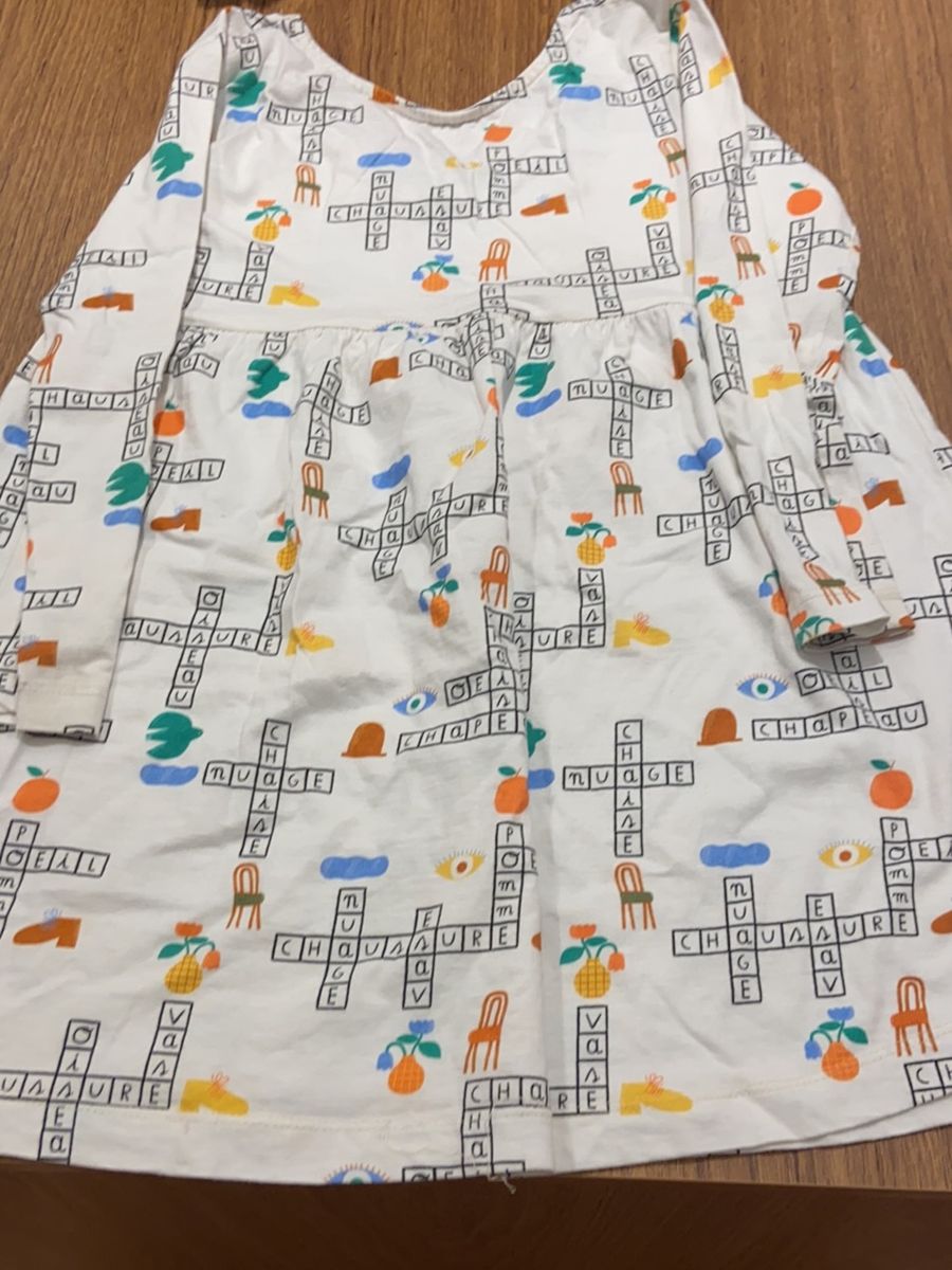Vestido Manga Longa Fabula | Roupa Infantil para Menina Fabula Usado ...