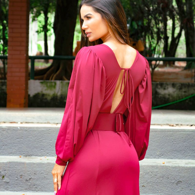 Vestido marsala 2024 madrinha 2019