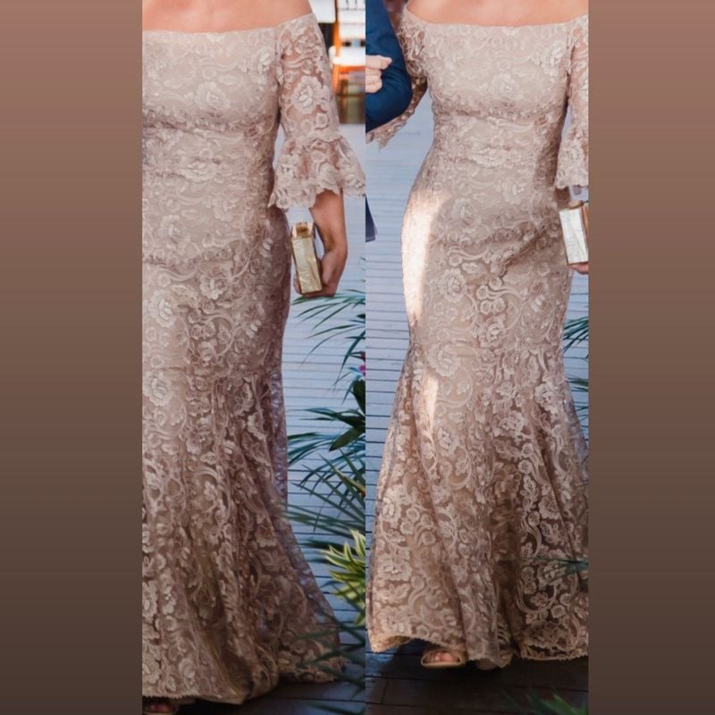 Vestido Martha Medeiros Customizado Mãe de Noiva Martha Medeiros