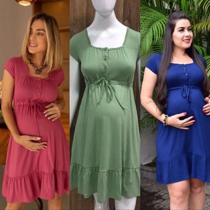 Modelos de vestido hot sale para mulher grávida