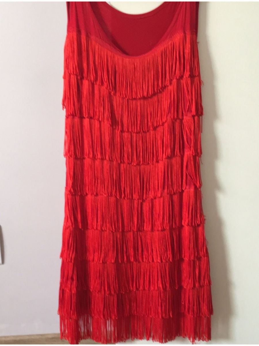 vestido anos 80 vermelho