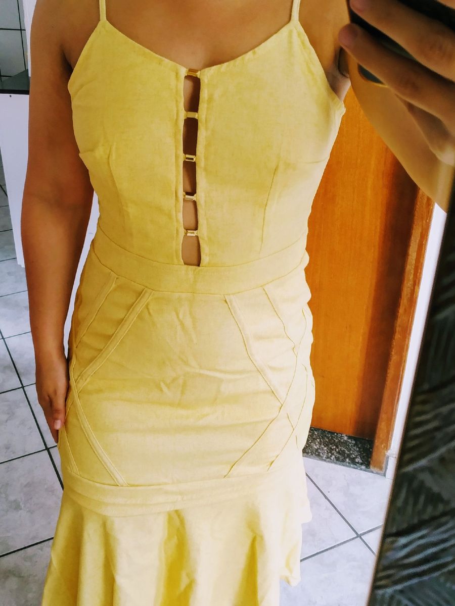 vestido midi com cardigan