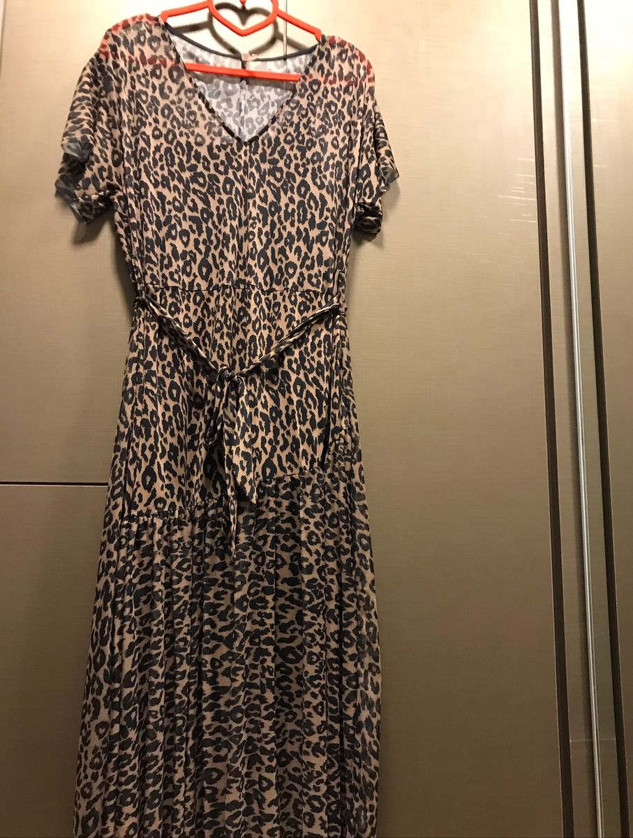 vestido animal print plus size