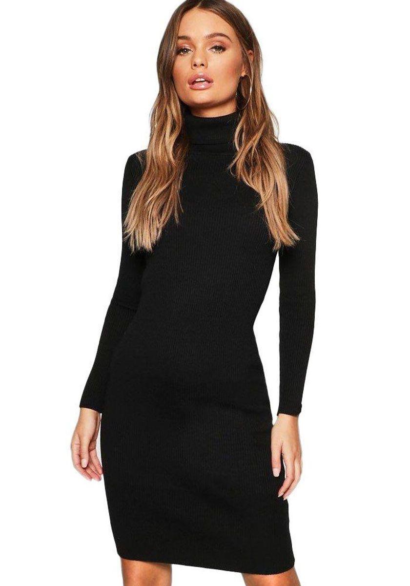 vestido manga longa decote