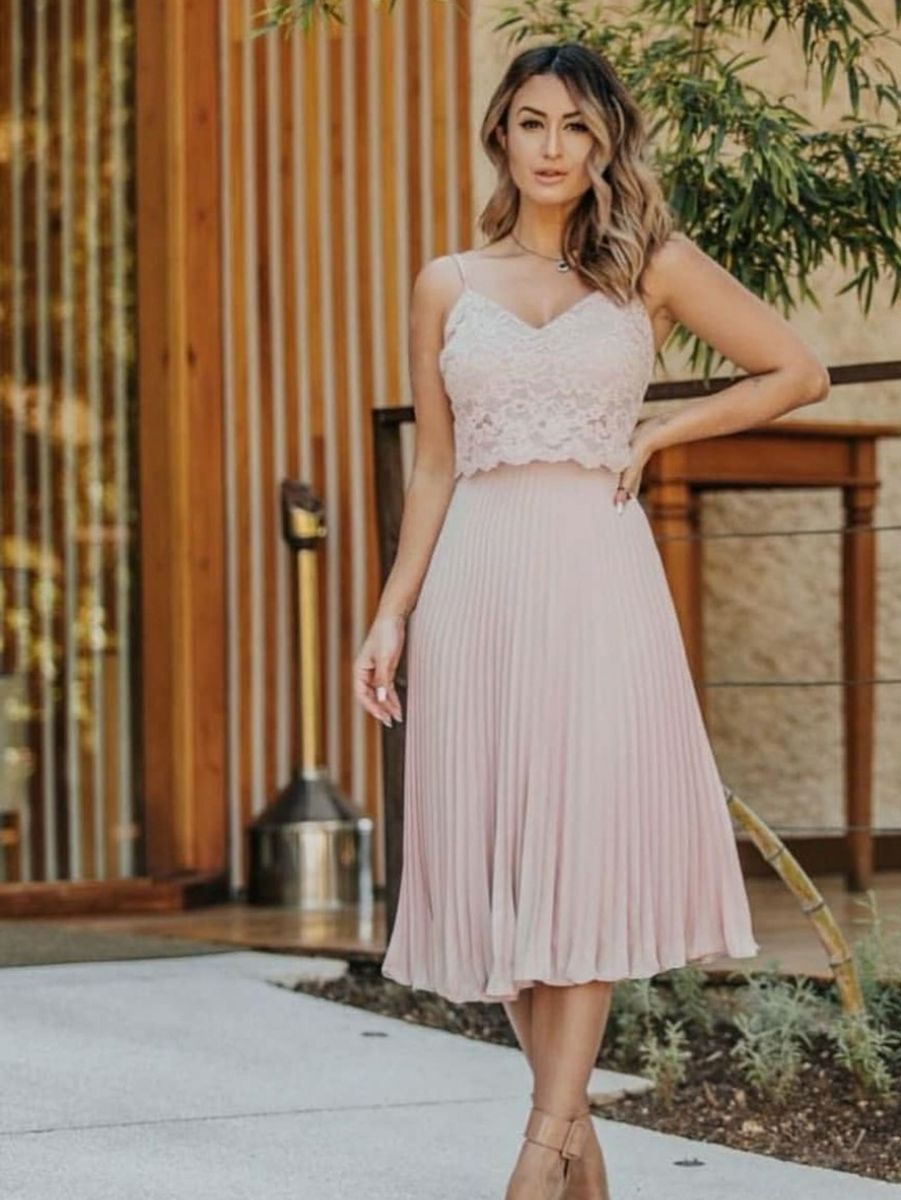 vestido midi dia a dia