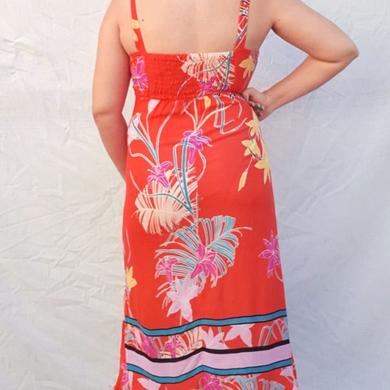 Vestido Midi Estampado Mercatto, Vestido Feminino Mercatto Nunca Usado  46187028