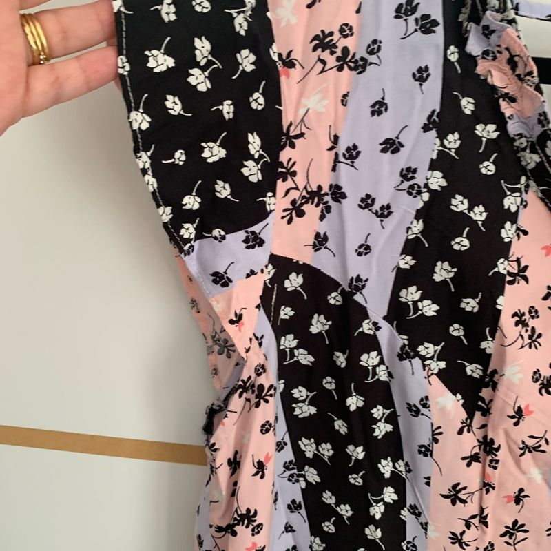 Vestido Midi Estampado Tam G3 Vestido Feminino Program Moda