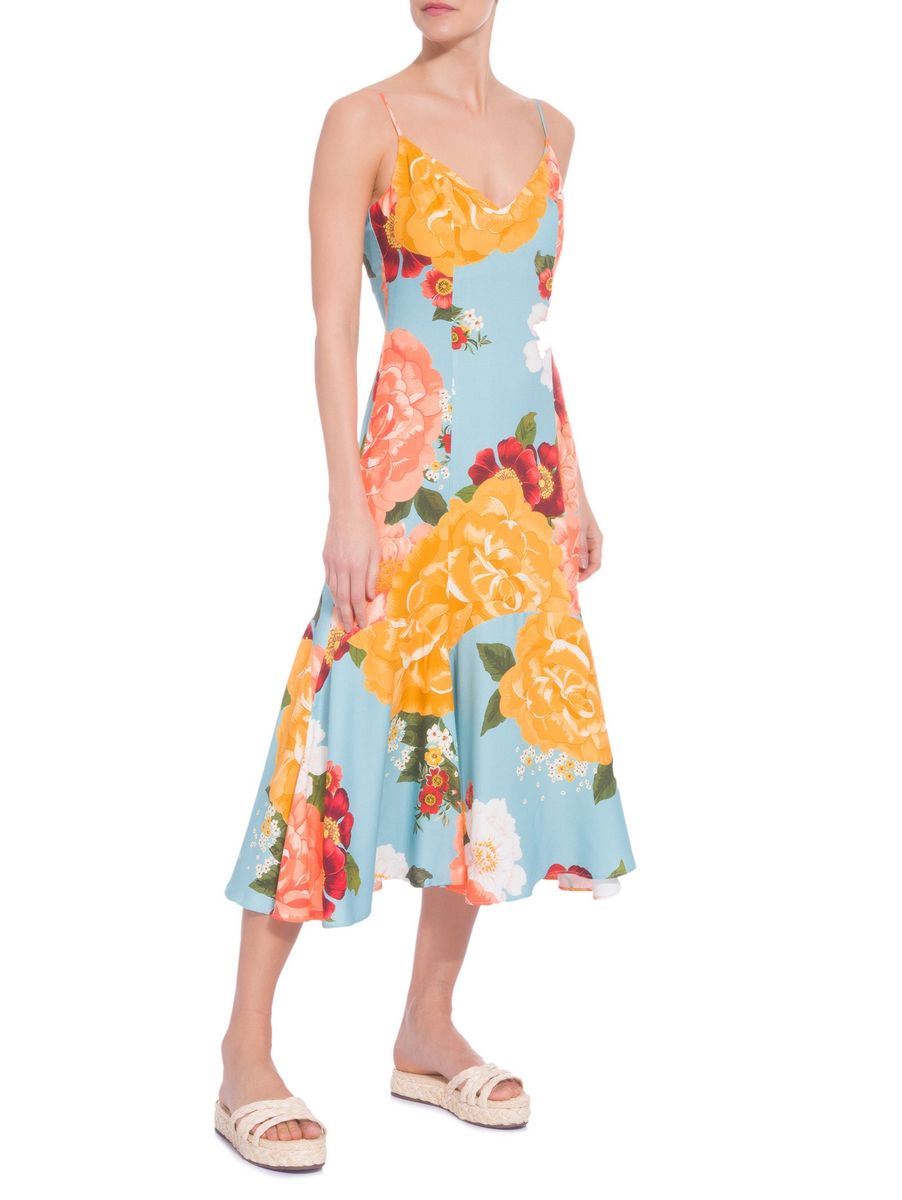 vestido farm jardim de cor