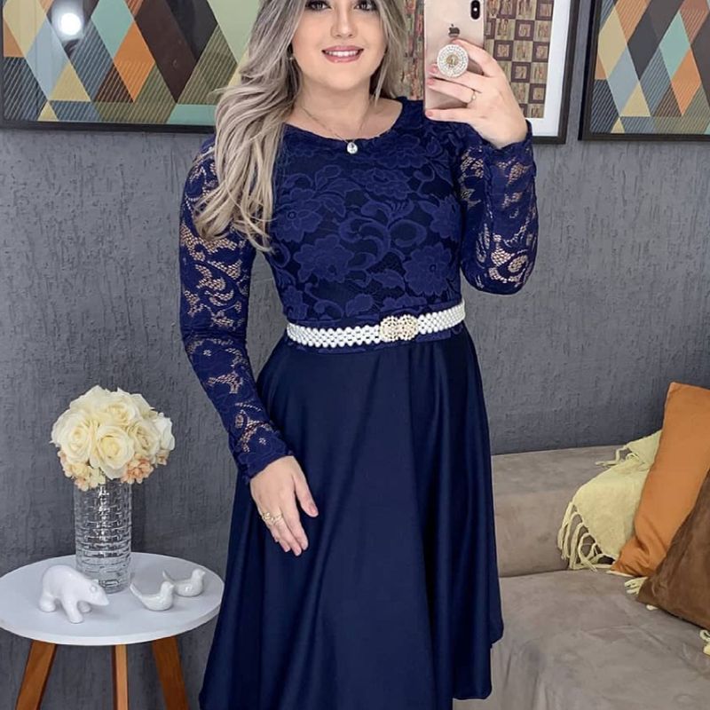 Vestido evangélico best sale para festa