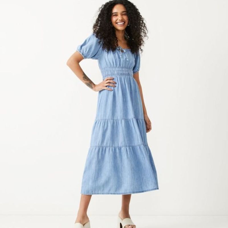 Roupas Femininas Vestido Jeans Renner 2018 Vestido Midi Jeans Com