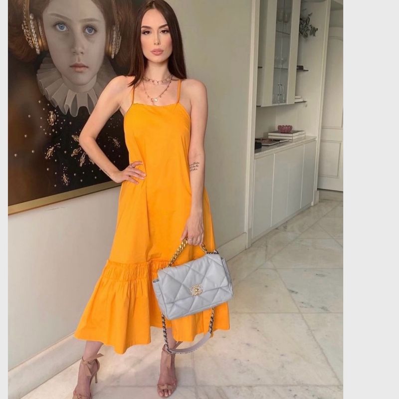 Vestido Midi La Chocolê Vestido Feminino La Chocolê Nunca Usado