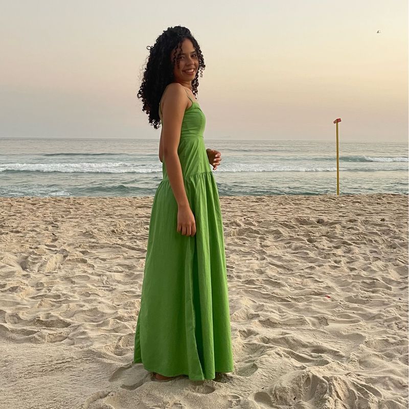 Vestido Renner Midi Vestido Midi/Longo Verde Renner Renner Blue