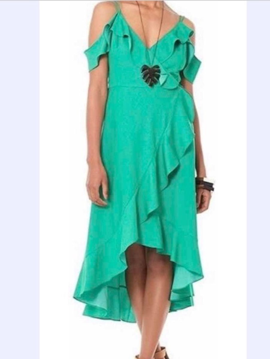 vestido verde tvz