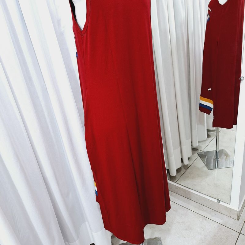 Vestido midi hot sale araras coloridas