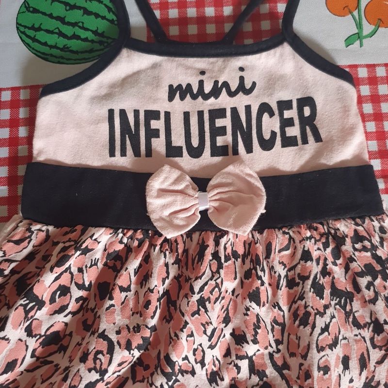 Vestido Mini Influencer  Roupa Infantil para Bebê Usado 94158685