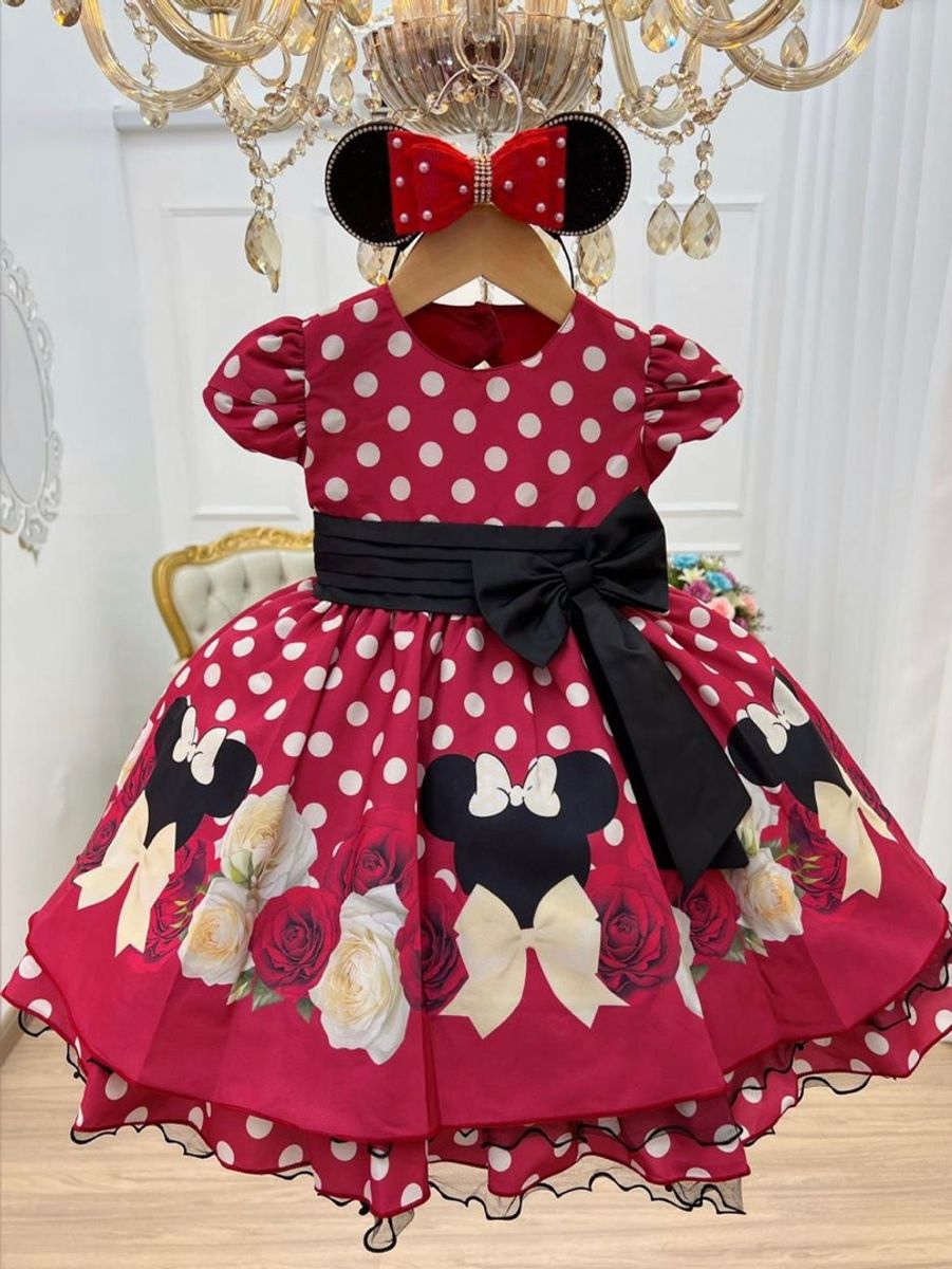 Vestido da best sale minnie de luxo