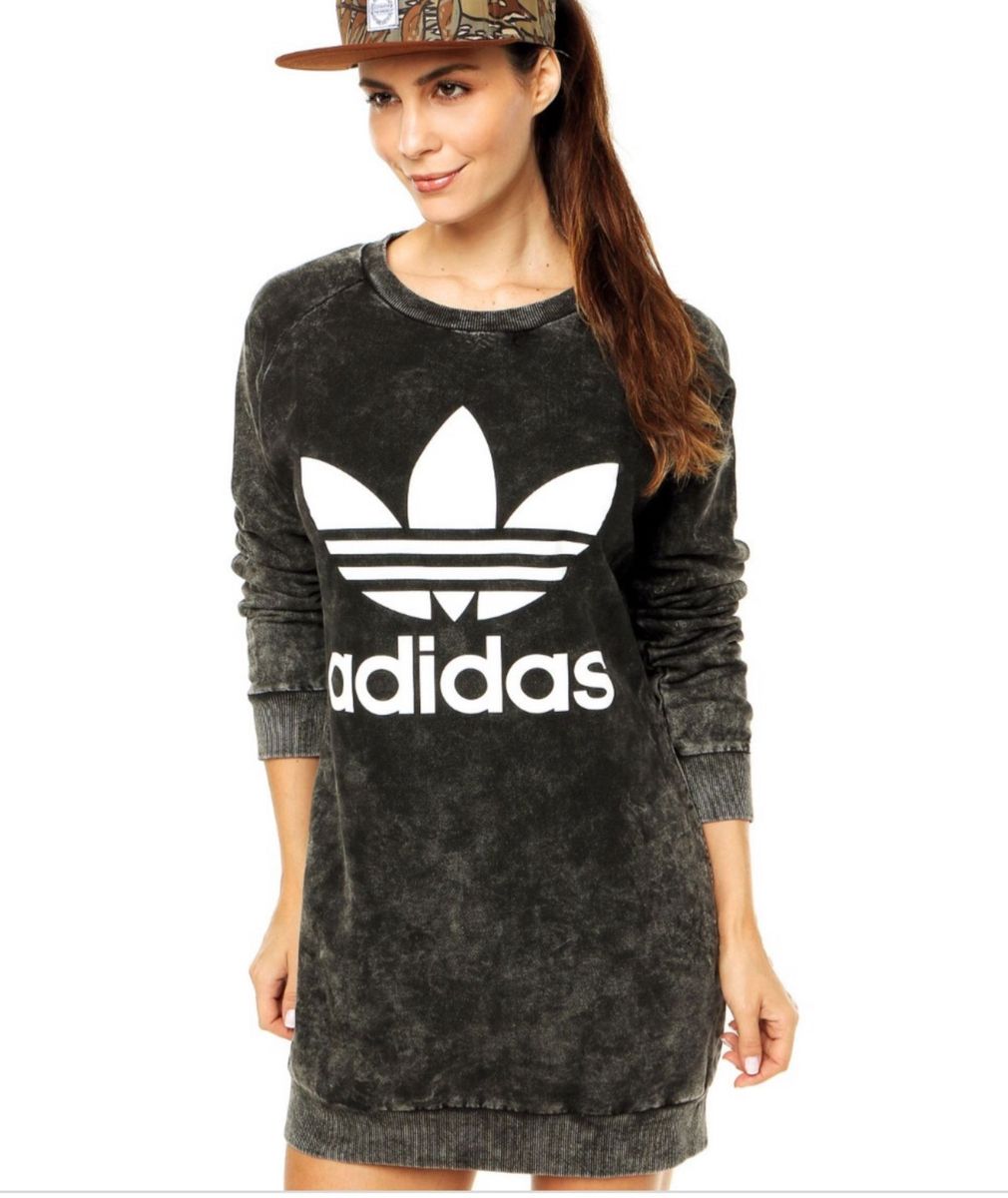 vestido moletom feminino adidas