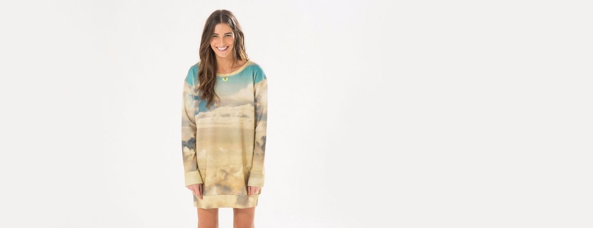 vestido moletom farm