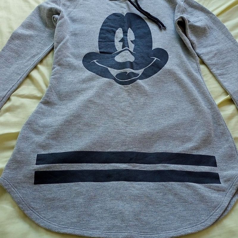 Vestido sales moletom mickey