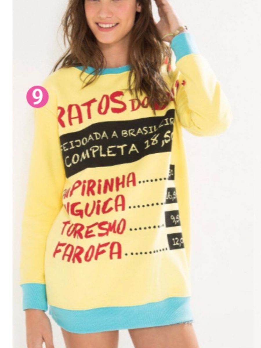 vestido moletom farm