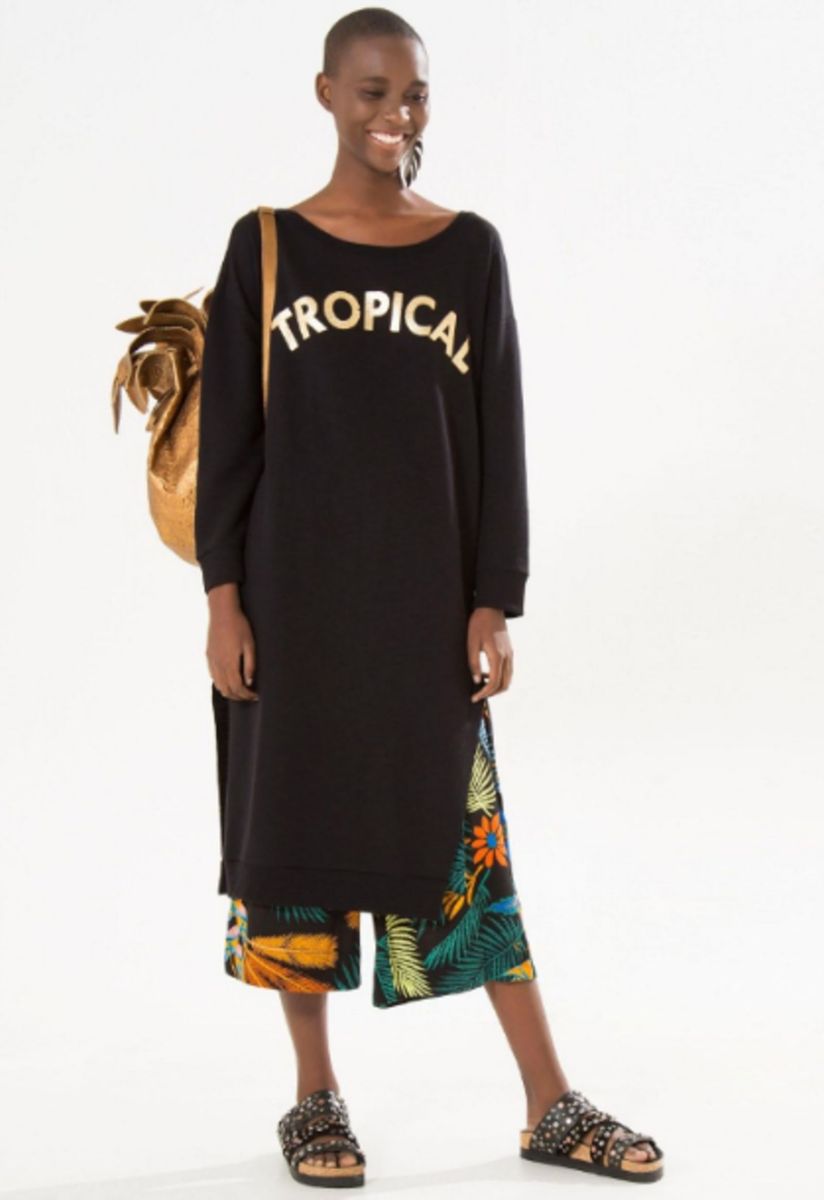 vestido moletom farm